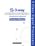 Samson S.3-Way User's Manual