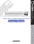 Samson D2500 User's Manual