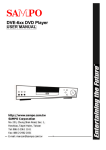 Sampo DVE-6xx User's Manual