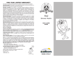 Salton WT11LT User's Manual