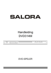 Salora DVD314M User's Manual