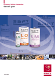 Saft Batteries Automobile Parts LM User's Manual