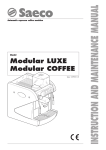 Saeco Coffee Makers CAP001/A User's Manual