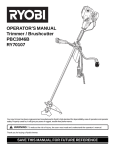 Ryobi PBC3046B User's Manual