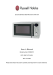 Russell Hobbs RHM2015 User's Manual