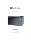 Russell Hobbs RHM1709B User's Manual