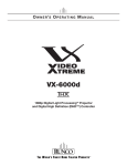 Runco VX-6000d User's Manual