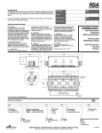 RSA Lighting 40 DHWH User's Manual