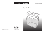 Royal Appliance 112MX User's Manual