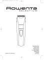 Rowenta SELECTIUM HC 190 User's Manual