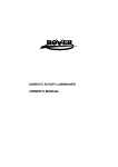 Rover Domestic Rotary Lawnmower User's Manual