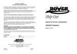 Rover 10124 User's Manual