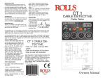 Rolls Universal Remote CT 1 User's Manual