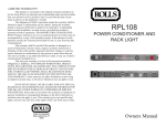 Rolls RPL108 User's Manual