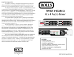 Rolls RM65 User's Manual