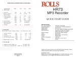Rolls MP3 User's Manual