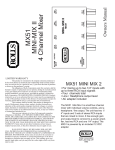 Rolls MINI-MIXII MX51 User's Manual