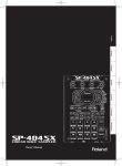 Roland SP-404SX User's Manual