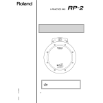 Roland RP-2 User's Manual