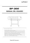 Roland Printer SP-300 User's Manual