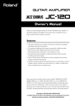 Roland JC-120 User's Manual