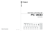 Roland FC-200 User's Manual