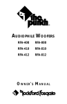 Rockford Fosgate RFA-412 User's Manual