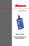 RobinAir TruTrack Ultrasonic Leak Detector 16455 User's Manual