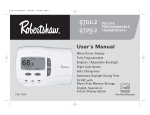 Robertshaw 9701i2 Owner's Manual