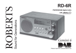 Roberts Radio RD-6R User's Manual