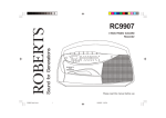 Roberts Radio RC9907 User's Manual