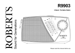 Roberts Radio R9903 User's Manual