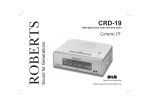 Roberts Radio CRD-19 User's Manual