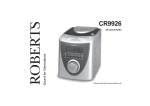 Roberts Radio CR9926 User's Manual