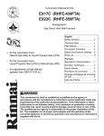 Rinnai EX22C (RHFE-559FTA) Conversion Manual