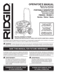 RIDGID RD80011 User's Manual