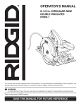 RIDGID R3203-1 User's Manual
