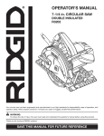 RIDGID R3202 User's Manual
