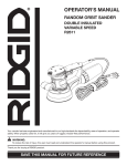 RIDGID R2611 User's Manual