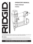 RIDGID R150FSA User's Manual
