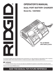 RIDGID 140276002 User's Manual