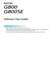 Ricoh G800 Software User Guide