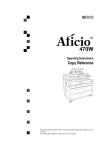 Ricoh Aficio 470W User's Manual