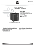 Rheem 2-Stage Specification Sheet