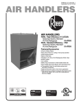 Rheem Front or Bottom Return - Slab Coil with PSC Motor Specification Sheet