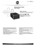 Rheem Classic Series: Single Stage Specification Sheet