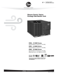 Rheem Classic Series: Package Gas/Electric Specification Sheet