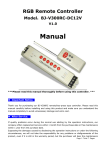 RGB Spectrum BJ-V300RC-DC12V User's Manual
