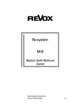 Revox M10 User's Manual