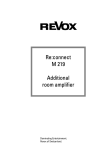 Revox M 219 User's Manual